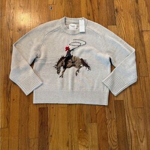Abercrombie & Fitch The A&F Madeline Cowgirl Crew Sweater Small